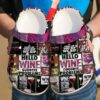 Wine Hello Sku 2733 Crocs Crocband Clog Comfortable For Mens Womens Classic Clog Water Shoes