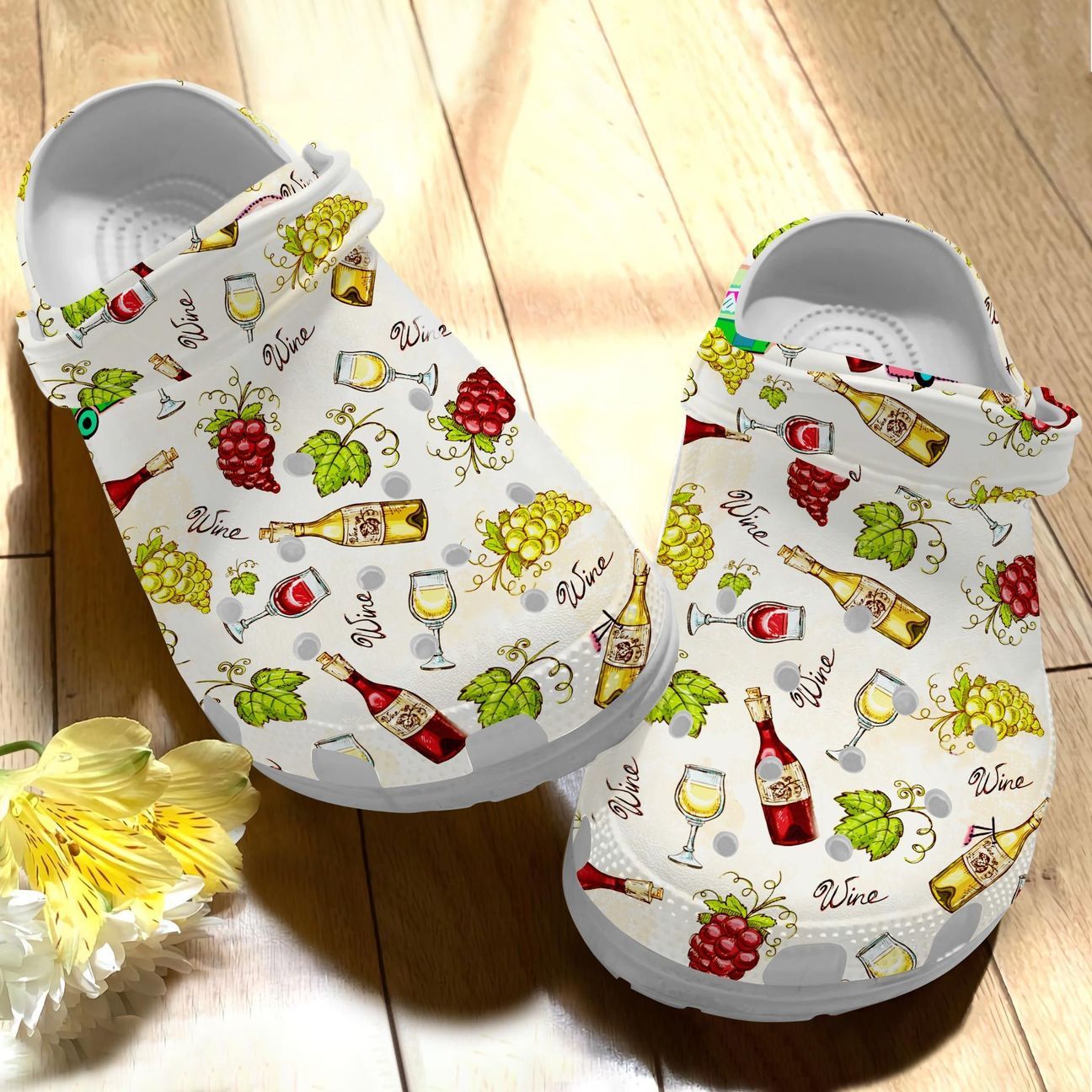 Wine Personalize Clog Custom Crocs Fashionstyle Comfortable For Women Men Kid Print 3D Whitesole Champagne Wine Personalize Clog Custom Crocs Fashionstyle Comfortable For Women Men Kid Print 3D Whitesole Champagne