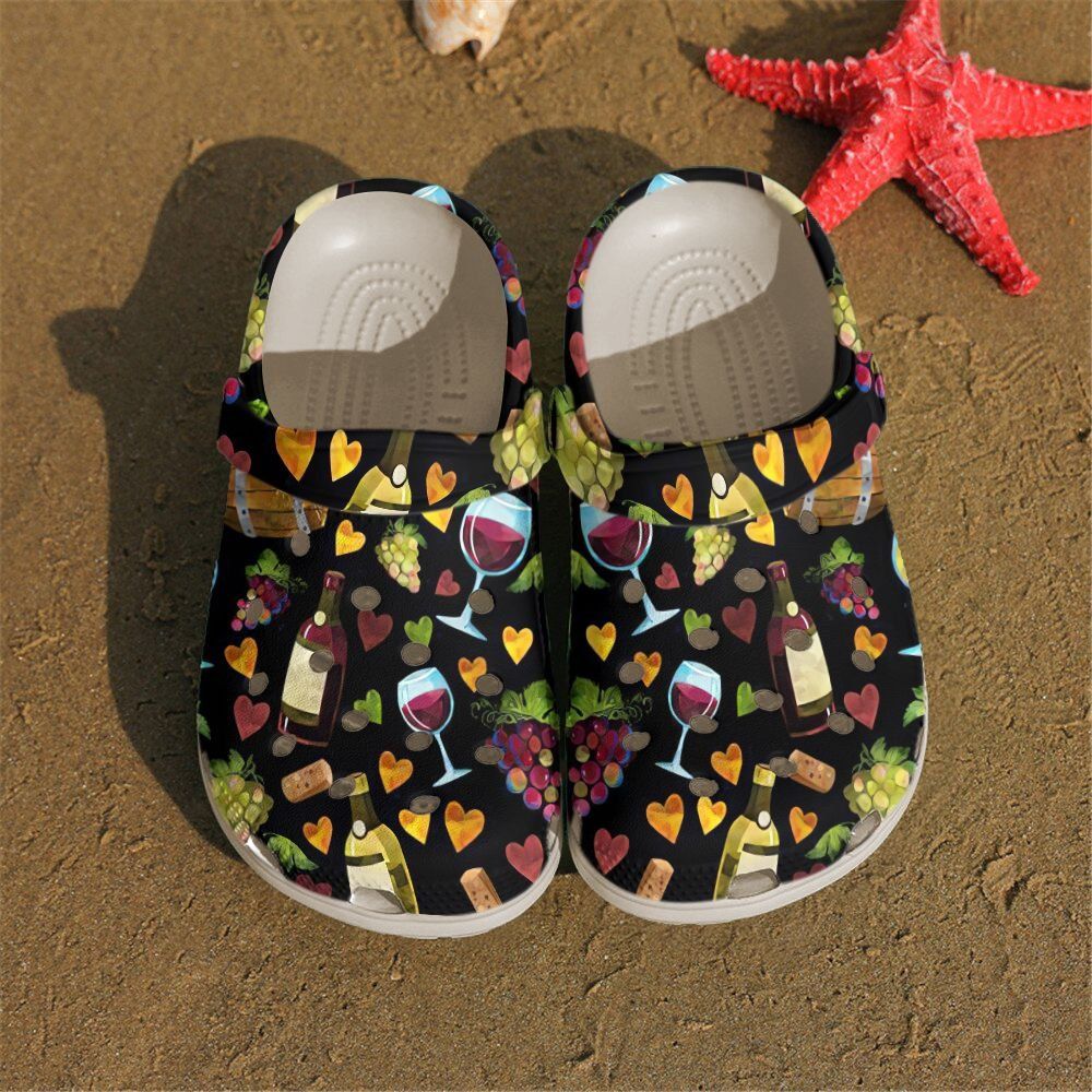 Wine Personalized Clog Custom Crocs Comfortablefashion Style Comfortable For Women Men Kid Print 3D Grape Wine Wine Personalized Clog Custom Crocs Comfortablefashion Style Comfortable For Women Men Kid Print 3D Grape Wine
