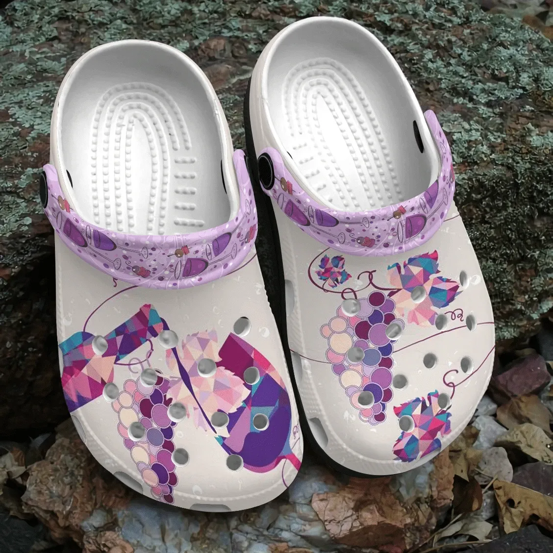 Wine Personalized Clog Custom Crocs Comfortablefashion Style Comfortable For Women Men Kid Print 3D Grape Wine Personalized Clog Custom Crocs Comfortablefashion Style Comfortable For Women Men Kid Print 3D Grape