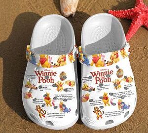 Winnie The Poo Crocs Clog Shoes Crocband Clog Comfortable For Mens And Womens