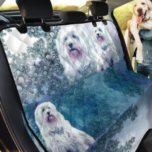 Winter Lovely Havanese Dog Design Car Back Seat Cover Dog Car Seat Covers - 5135629b0765