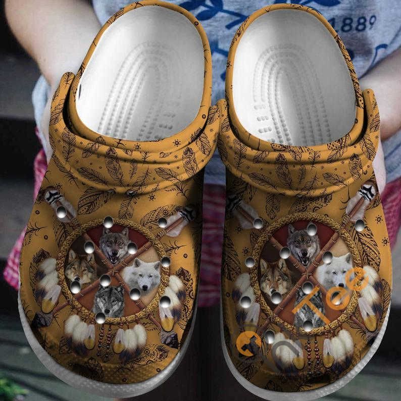 Wolf American Native Crocs Clog Clog Shoes Wolf American Native Crocs Clog Clog Shoes
