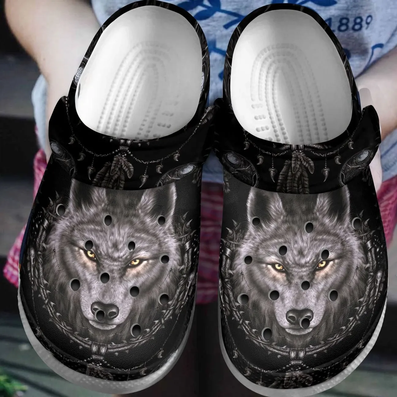 Wolf Personalize Clog Custom Crocs Fashionstyle Comfortable For Women Men Kid Print 3D I Stare At You Wolf Personalize Clog Custom Crocs Fashionstyle Comfortable For Women Men Kid Print 3D I Stare At You