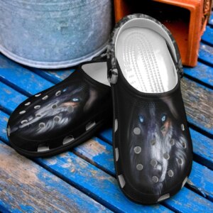 Wolf Personalized Clog Custom Crocs Comfortablefashion Style Comfortable For Women Men Kid Print 3D Amazing Wolf