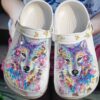 Wolf Personalized Clog Custom Crocs Comfortablefashion Style Comfortable For Women Men Kid Print 3D Beautiful