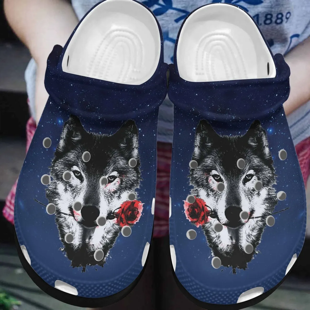 Wolf Personalized Clog Custom Crocs Comfortablefashion Style Comfortable For Women Men Kid Print 3D Cool Wolf Wolf Personalized Clog Custom Crocs Comfortablefashion Style Comfortable For Women Men Kid Print 3D Cool Wolf