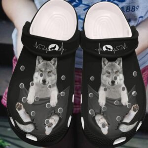 Wolf Personalized Clog Custom Crocs Comfortablefashion Style Comfortable For Women Men Kid Print 3D Wolf Lovers