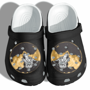 Wolf Shoes Crocs Clog – Wolf Fantasy Moon Camping Lover Croc Shoes Gifts Men Women