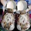 Wolf White Sku 2745 Crocs Crocband Clog Comfortable For Mens Womens Classic Clog Water Shoes