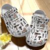 Woman Barber Shop Cartoon Set Crocs Clog Shoes – Cute Hairdresser Shoes Crocbland Clog Gifts For Woman Haircut