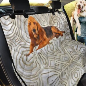 Wood Bloonhound Dog Design Car Back Seat Cover Dog Car Seat Covers - 2f3af36981ad
