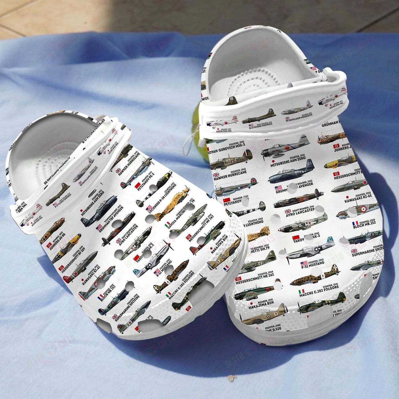 Ww Ii Aircraft Collection Crocs Clog Classic Clogs Shoes Ww Ii Aircraft Collection Crocs Clog Classic Clogs Shoes