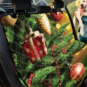 Xmas Tree And Decorative Ornament Design Car Back Seat Cover Dog Car Seat Covers - c1bb551d8020