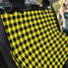 Yellow And Black Buffalo Plaid Design Car Back Seat Cover Dog Car Seat Covers - 17c7a5d6a629