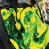 Yellow And Green Acid Melting Design Car Back Seat Cover Dog Car Seat Covers - 1a0622d268dd