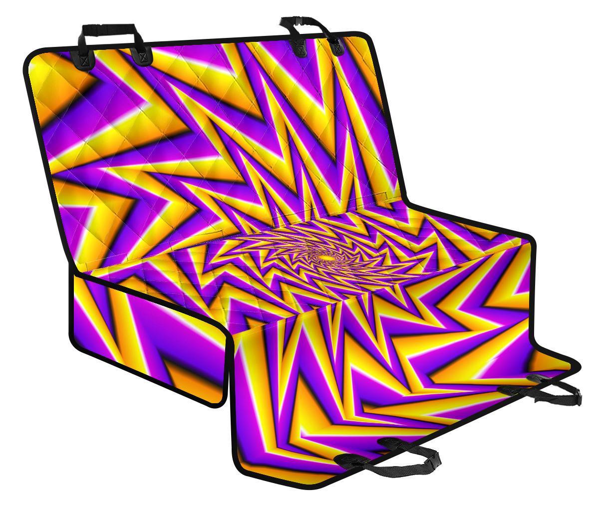 Yellow Big Bang Moving Optical Illusion Pet Car Back Seat Cover - 09cf3ffe3734 Yellow Big Bang Moving Optical Illusion Pet Car Back Seat Cover - 09cf3ffe3734