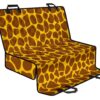 Yellow Brown Giraffe Pattern Print Pet Car Back Seat Cover - 5858cdb9afc3