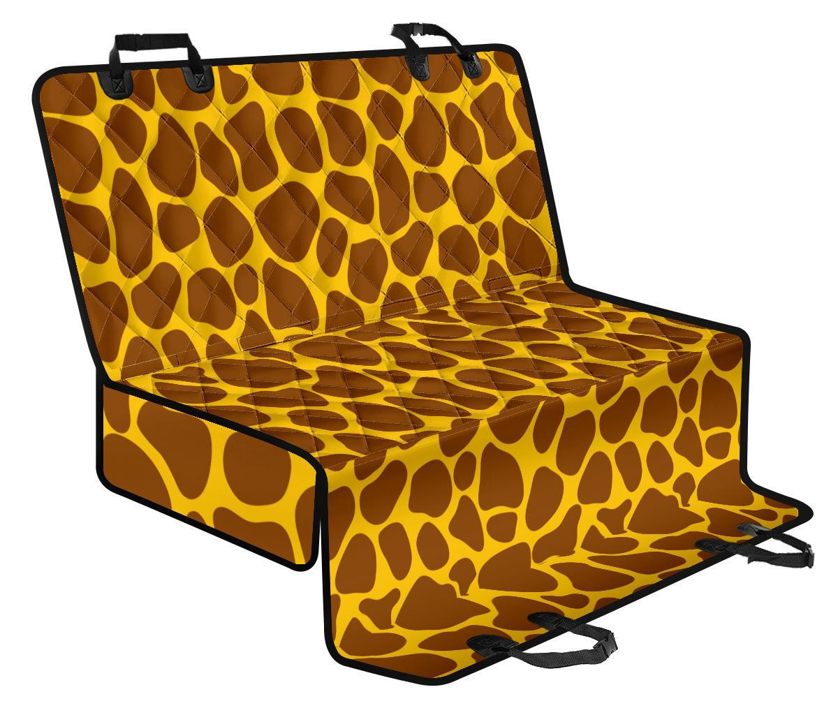Yellow Brown Giraffe Pattern Print Pet Car Back Seat Cover - 5858cdb9afc3 Yellow Brown Giraffe Pattern Print Pet Car Back Seat Cover - 5858cdb9afc3