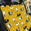 Yellow Doodle Cat Pattern Car Back Seat Cover Dog Car Seat Covers - 788ac2223c3b