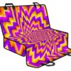 Yellow Expansion Moving Optical Illusion Pet Car Back Seat Cover - 130b0a98af5f