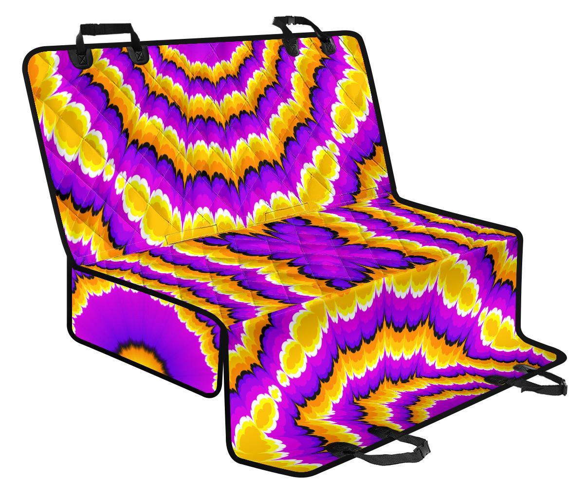 Yellow Explosion Moving Optical Illusion Pet Car Back Seat Cover - fe236091b0a2 Yellow Explosion Moving Optical Illusion Pet Car Back Seat Cover - fe236091b0a2