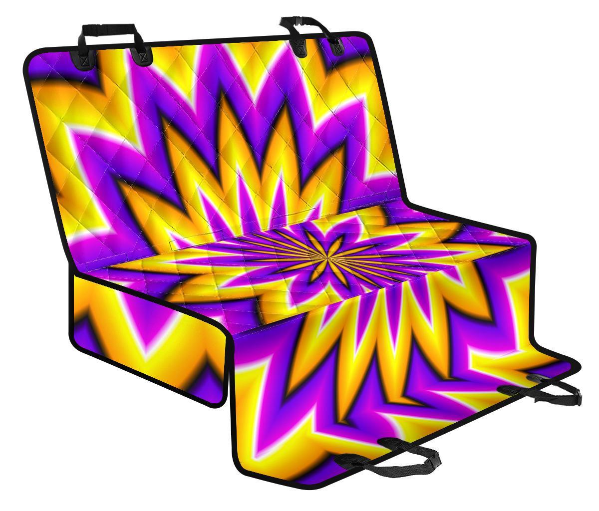 Yellow Flower Moving Optical Illusion Pet Car Back Seat Cover - 703ed7f59ca8 Yellow Flower Moving Optical Illusion Pet Car Back Seat Cover - 703ed7f59ca8