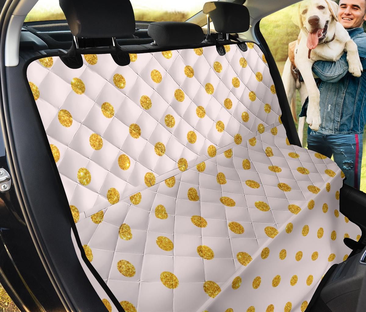 Yellow Polka Dot Gold Pink Car Back Seat Cover Dog Car Seat Covers - 2038fd3448bf Yellow Polka Dot Gold Pink Car Back Seat Cover Dog Car Seat Covers - 2038fd3448bf