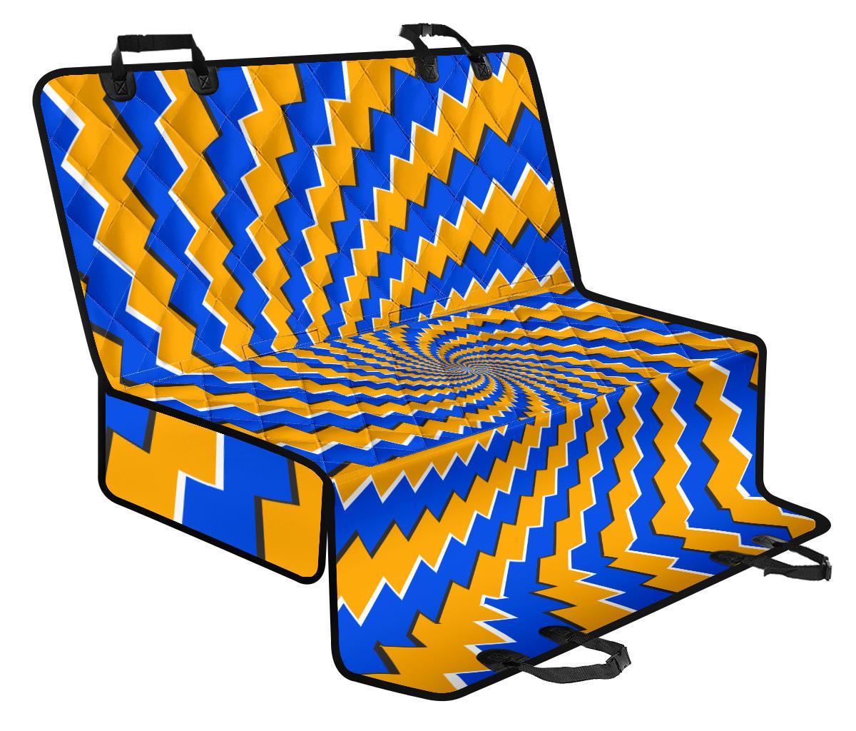 Yellow Spiral Moving Optical Illusion Pet Car Back Seat Cover - 04b7a26771b8 Yellow Spiral Moving Optical Illusion Pet Car Back Seat Cover - 04b7a26771b8