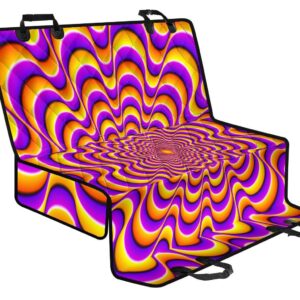 Yellow Splashing Moving Optical Illusion Pet Car Back Seat Cover - 4b71598a7873