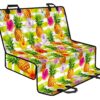 Yellow Striped Pineapple Pattern Print Pet Car Back Seat Cover - e9a0fd2bcc4d