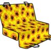 Yellow Sunflower Pattern Print Pet Car Back Seat Cover - cec5dcb3ffbc