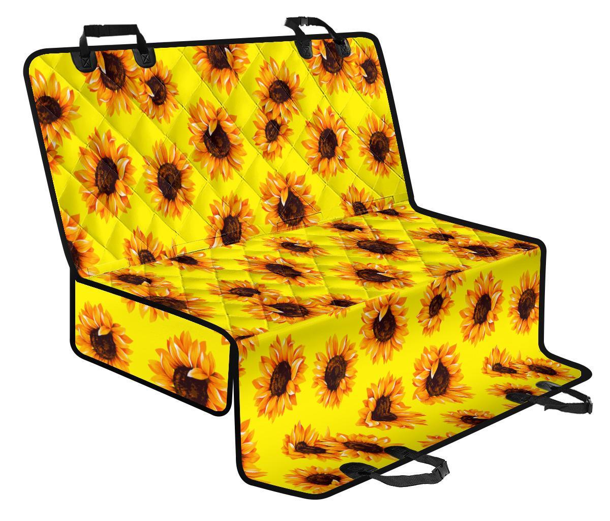 Yellow Sunflower Pattern Print Pet Car Back Seat Cover - cec5dcb3ffbc Yellow Sunflower Pattern Print Pet Car Back Seat Cover - cec5dcb3ffbc