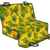 Yellow Tropical Pineapple Pattern Print Pet Car Back Seat Cover - 6cc2df2c330d