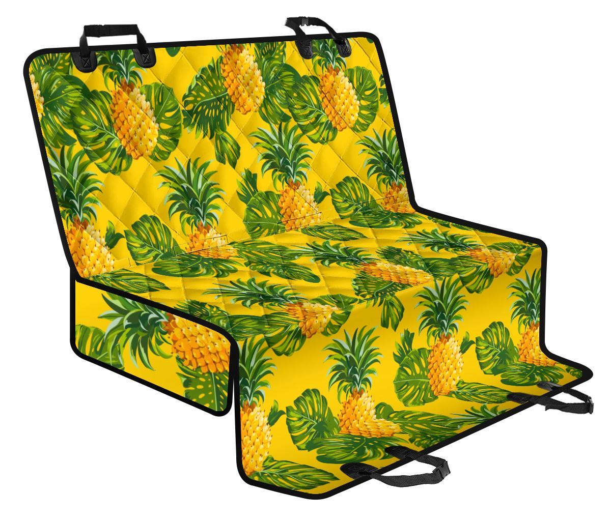 Yellow Tropical Pineapple Pattern Print Pet Car Back Seat Cover - 6cc2df2c330d Yellow Tropical Pineapple Pattern Print Pet Car Back Seat Cover - 6cc2df2c330d