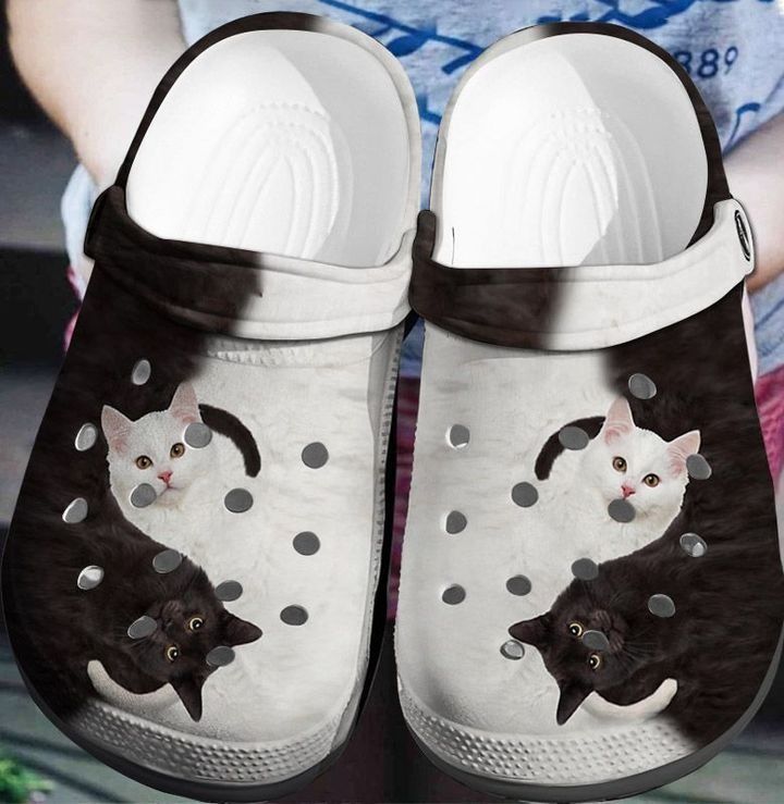Yin Yang Cats Crocband Clog Comfortable For Mens Womens Classic Clog Water Shoes Crocs Shoes Saleoff 131020 Yin Yang Cats Crocband Clog Comfortable For Mens Womens Classic Clog Water Shoes Crocs Shoes Saleoff 131020
