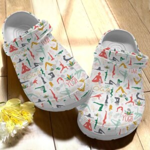 Yoga Personalize Clog Custom Crocs Fashionstyle Comfortable For Women Men Kid Print 3D Whitesole Yoga Girls