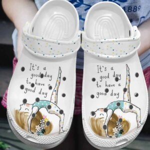 Yoga Personalized Clog Custom Crocs Comfortablefashion Style Comfortable For Women Men Kid Print 3D Good Day