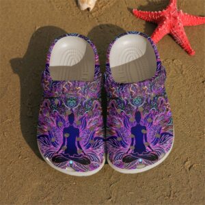Yoga Personalized Clog Custom Crocs Comfortablefashion Style Comfortable For Women Men Kid Print 3D Psycheledic Lotus