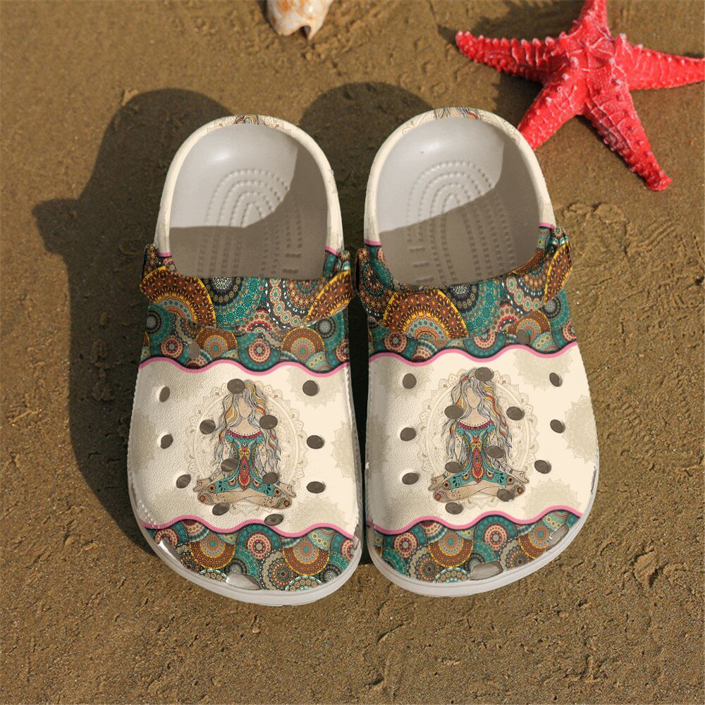 Yoga Personalized Clog Custom Crocs Comfortablefashion Style Comfortable For Women Men Kid Print 3D Yoga Girl Yoga Personalized Clog Custom Crocs Comfortablefashion Style Comfortable For Women Men Kid Print 3D Yoga Girl