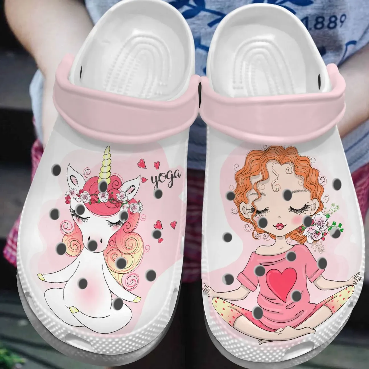 Yoga Personalized Clog Custom Crocs Comfortablefashion Style Comfortable For Women Men Kid Print 3D Yoga Unicorn Yoga Personalized Clog Custom Crocs Comfortablefashion Style Comfortable For Women Men Kid Print 3D Yoga Unicorn