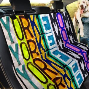 Yorkie License Plate Car Back Seat Cover Dog Car Seat Covers - 16e4afca41b8