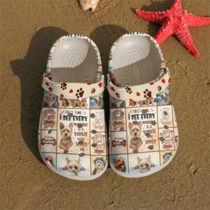 Yorkies A Who Loves Me Sku 2763 Crocs Crocband Clog Comfortable For Mens Womens Classic Clog Water Shoes
