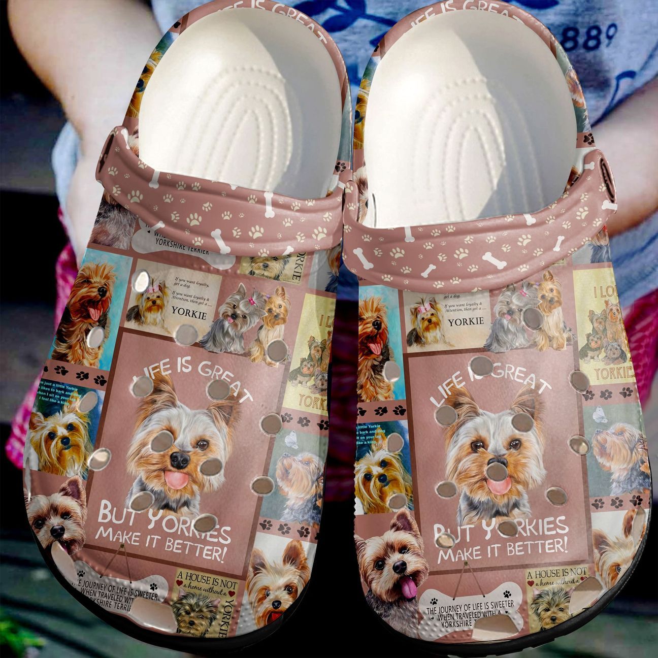 Yorkies Personalized Clog Custom Crocs Comfortablefashion Style Comfortable For Women Men Kid Print 3D Yorkies Lover Yorkies Personalized Clog Custom Crocs Comfortablefashion Style Comfortable For Women Men Kid Print 3D Yorkies Lover