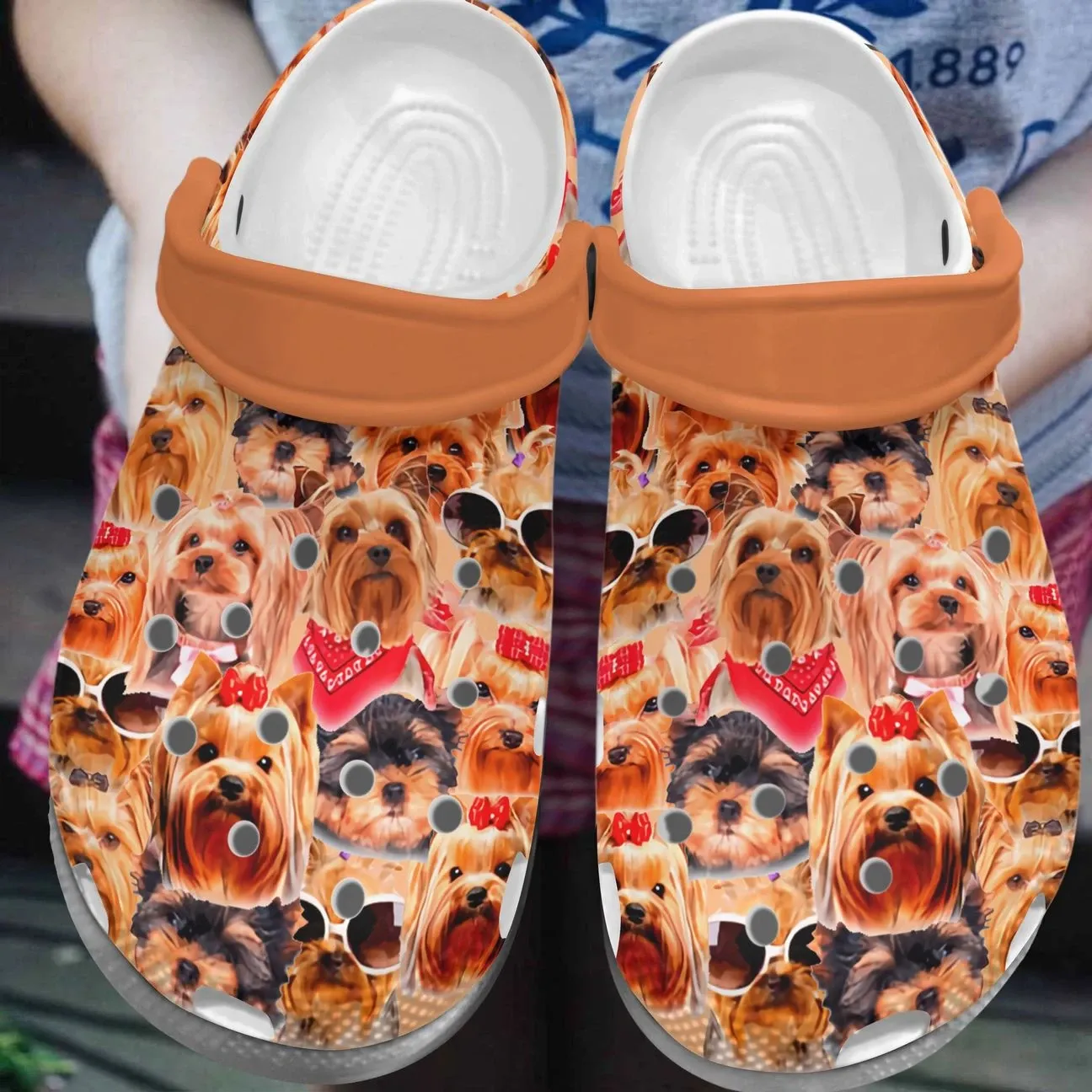 Yorkshire Personalized Clog Custom Crocs Comfortablefashion Style Comfortable For Women Men Kid Print 3D Yorkshire Pattern Yorkshire Personalized Clog Custom Crocs Comfortablefashion Style Comfortable For Women Men Kid Print 3D Yorkshire Pattern