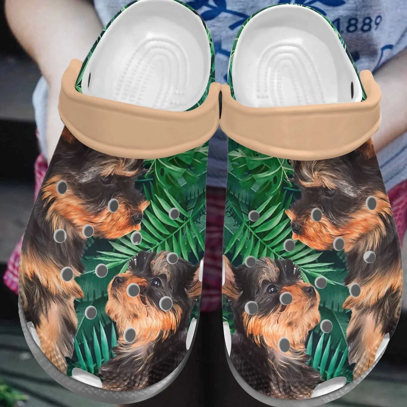 Yorkshire Terrier Personalized Clog Custom Crocs Comfortablefashion Style Comfortable For Women Men Kid Print 3D Yorkshire Terrier Personalized Clog Custom Crocs Comfortablefashion Style Comfortable For Women Men Kid Print 3D