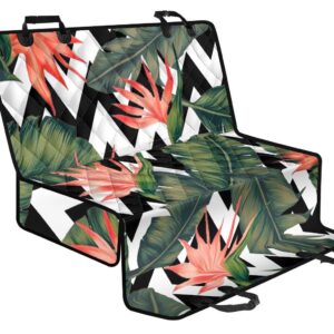 Zig Zag Tropical Pattern Print Pet Car Back Seat Cover - ee18351d02a6