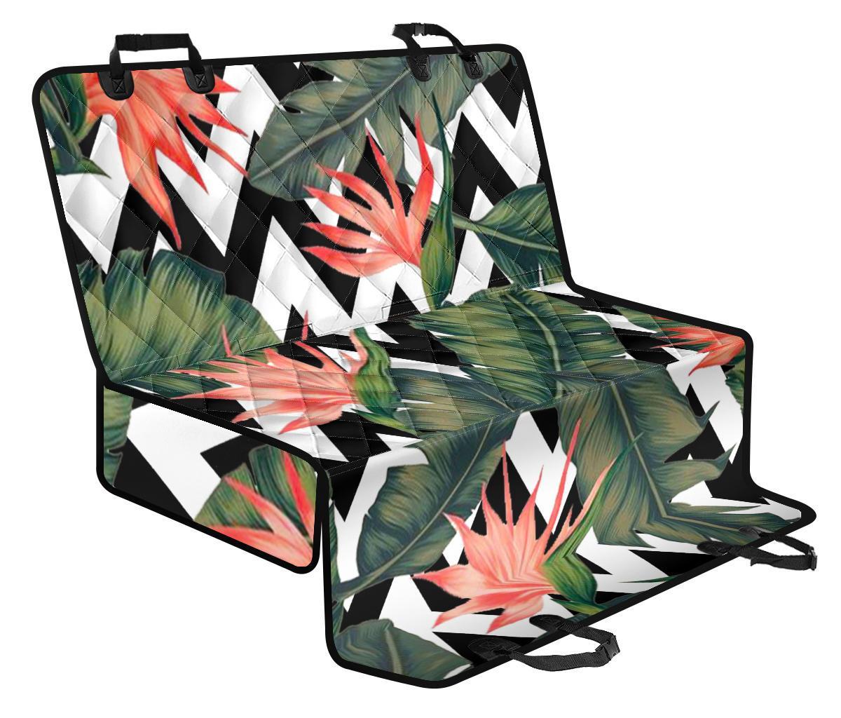 Zig Zag Tropical Pattern Print Pet Car Back Seat Cover - ee18351d02a6 Zig Zag Tropical Pattern Print Pet Car Back Seat Cover - ee18351d02a6