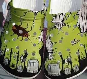 Zombie Crocs Crocband Clog Zombie Foot Crocs 3D Print Crocs For Zombie Film Lover Classic Clogs